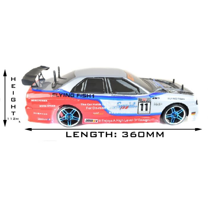 HSP Racing Drift RC Car 4wd 1:10 Electric Vehicle On Road Flying Fish RTR US